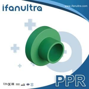A Green PPR Flange Adapter (Socket)