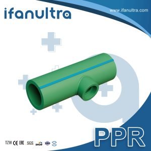 A Te reductora PPR verde (salida) (entrada, salida, derivación)