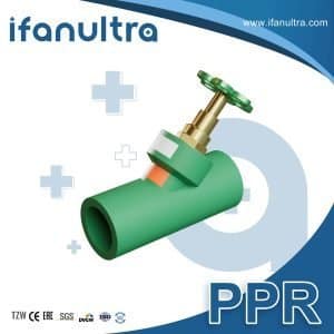 Válvula inclinada PPR sin drenaje