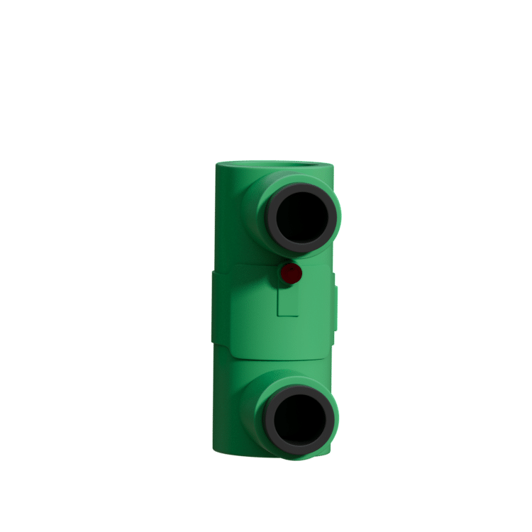 PPR electrofusion coupling with embedded heating wire, a fittings SKU that needs its own controller
