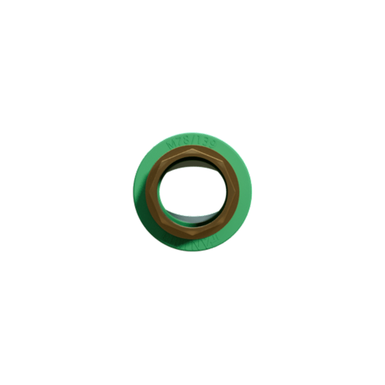 PPR female threaded fusion outlet fitting for connecting heat-fused PPR to metal fixtures on hot-water lines