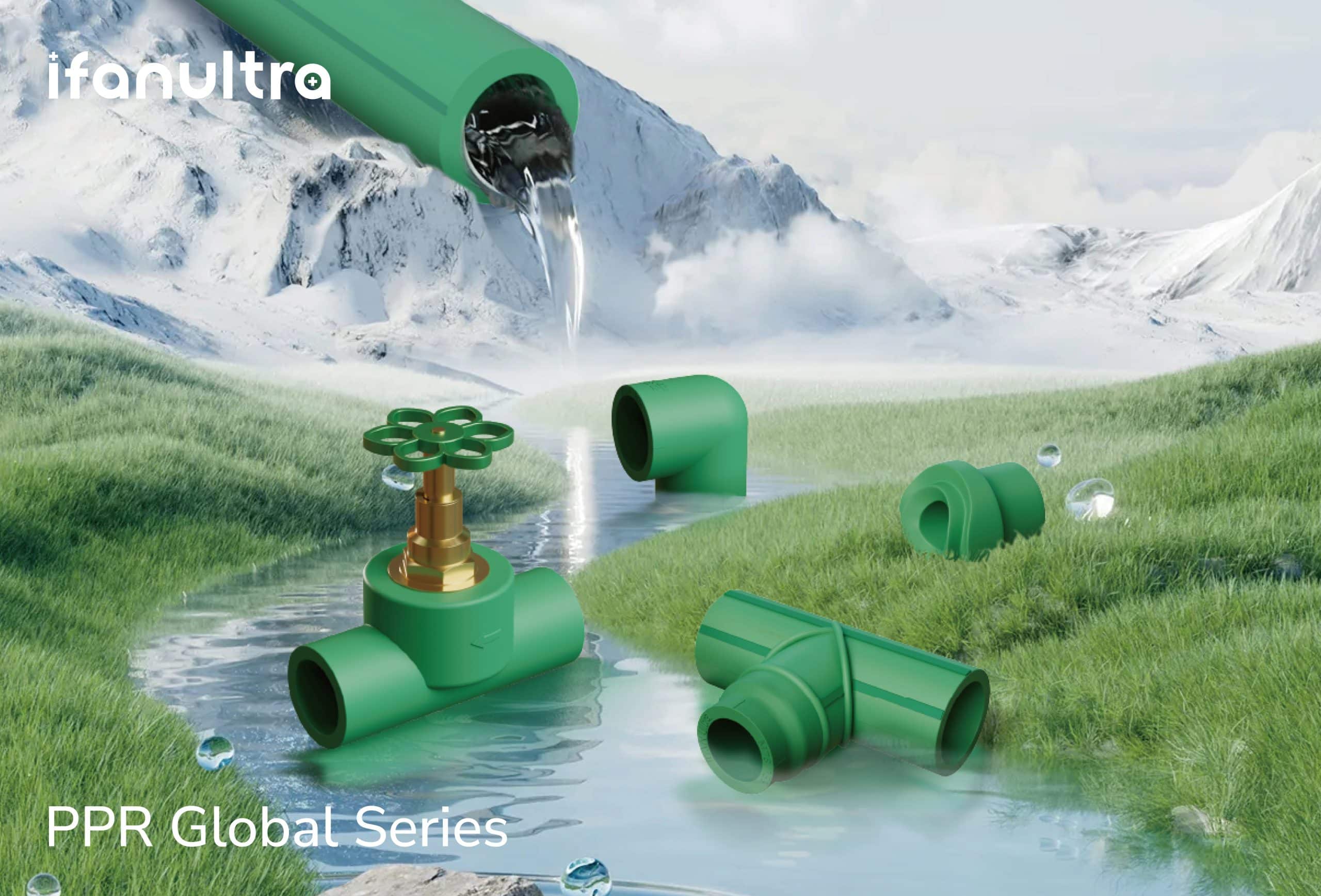 IFANULTRA green PPR pipe range made from virgin Nordic polypropylene resin