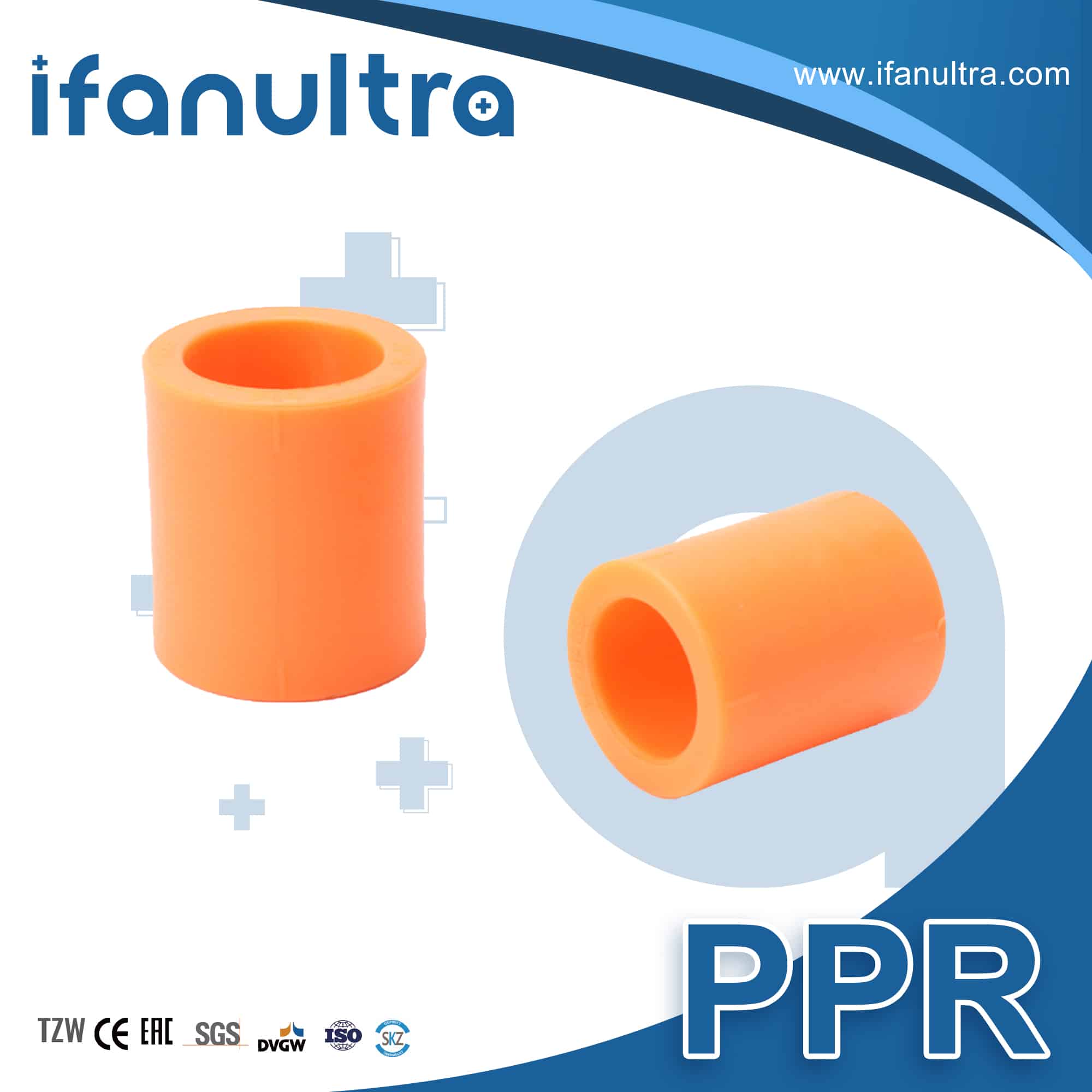 IFANULTRA PPR pipe and fittings range produced from consistent virgin Nordic polypropylene