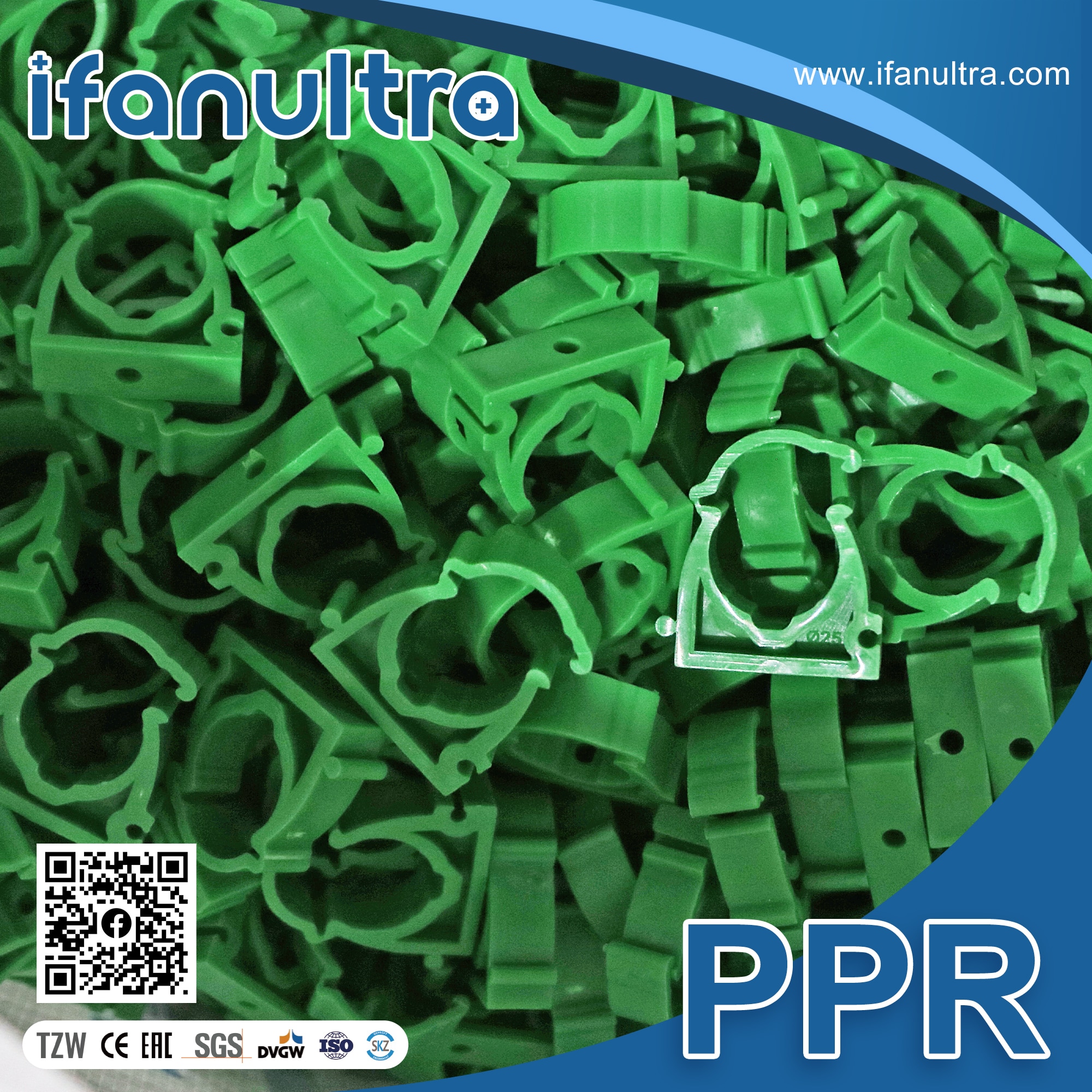 IFANUltra PPR pipe clips, a low-cost accessory that rounds out a distributor range
