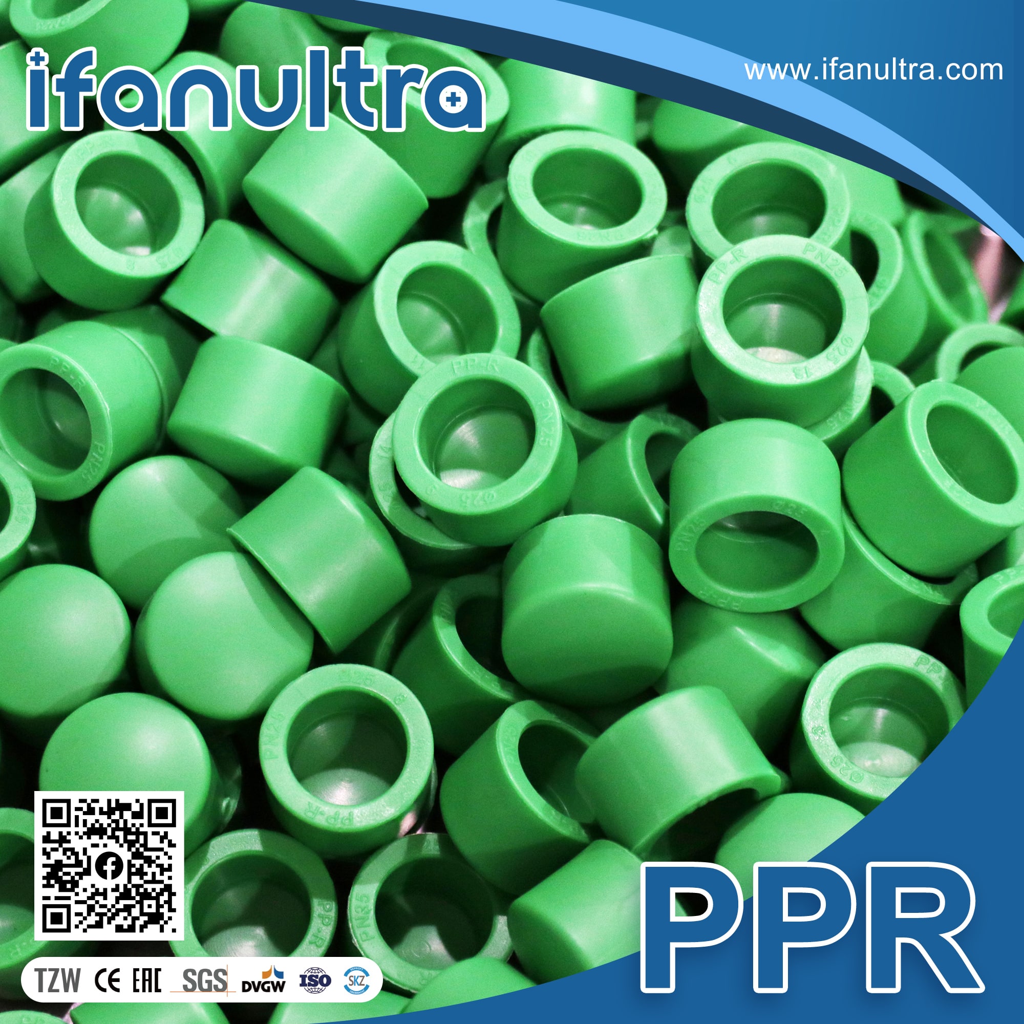 IFANUltra PPR end caps, a high-turnover fitting for distributor inventory