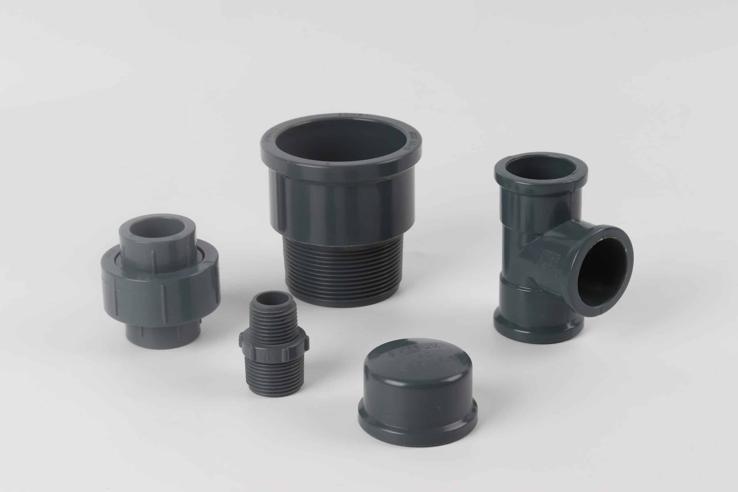 Range of PPR pipes and fittings in branded packaging ready for private-label export